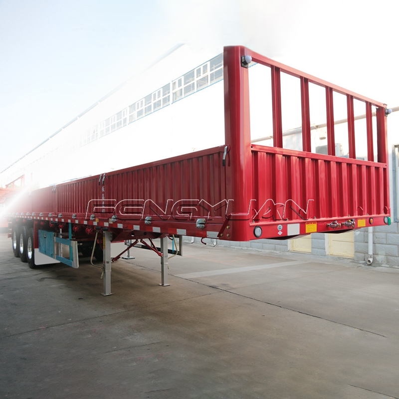 3 axle sidewall semi trailer